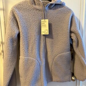 MUJI - Cozy Gray Hooded Jacket